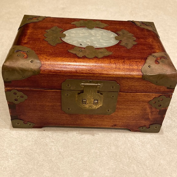 Unique Vintage Accents Vintage Chinese Treasure Box With Lock And